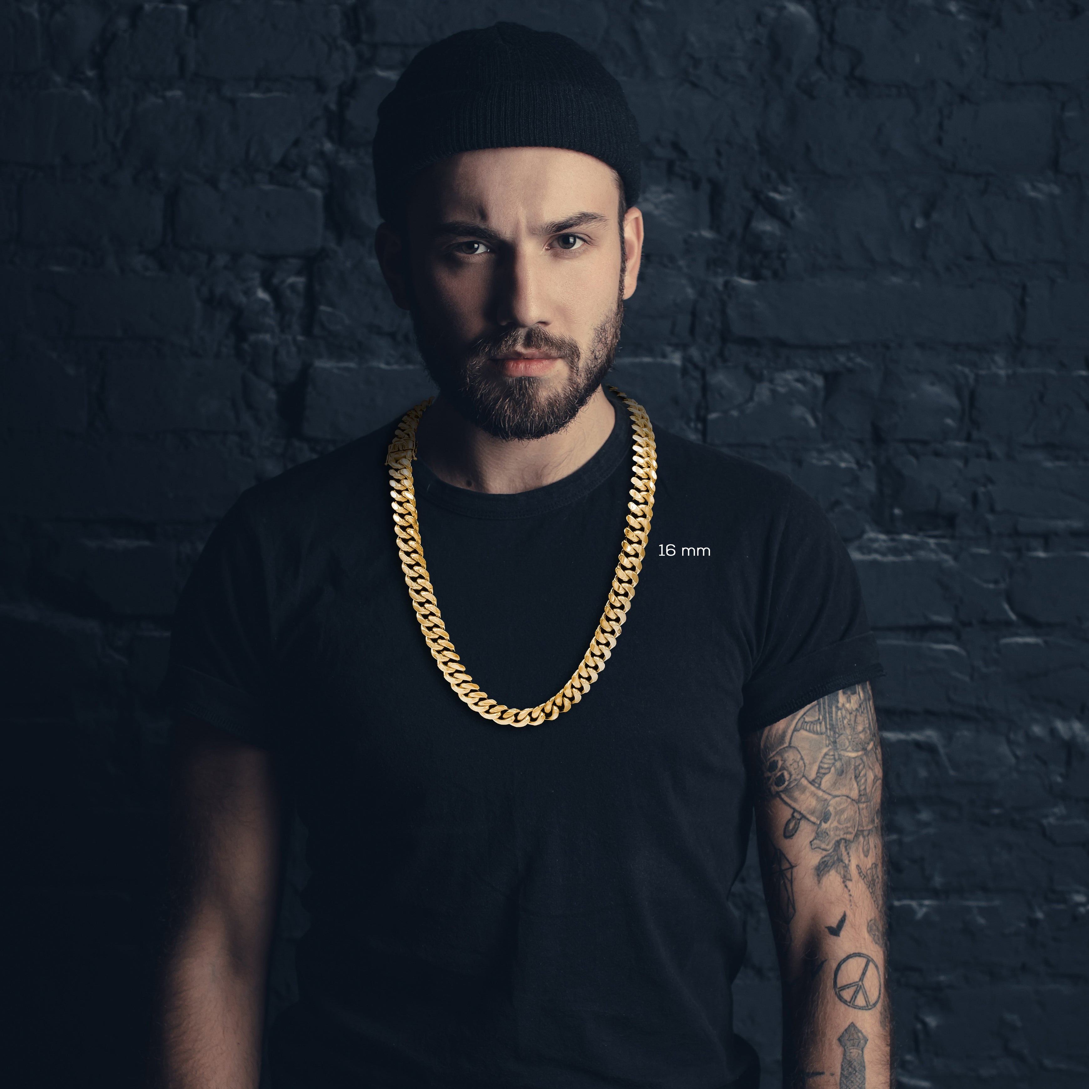 Cuban Link 18K Gold Plated Necklace 30"