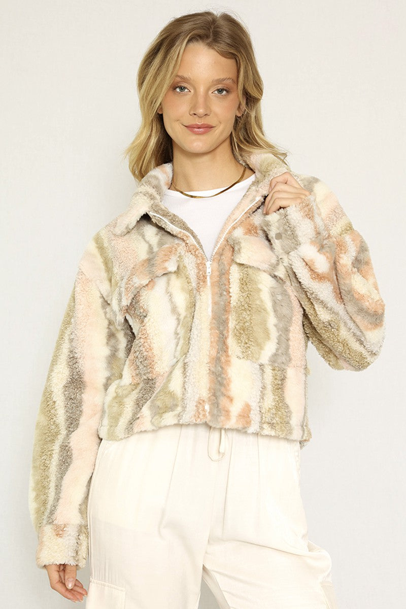 Marble Sherpa Jacket