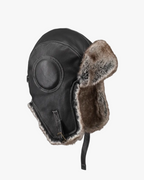 Vintage Style Genuine Sheep Leather Aviator Hat