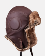 Vintage Style Genuine Sheepskin Aviator Hat