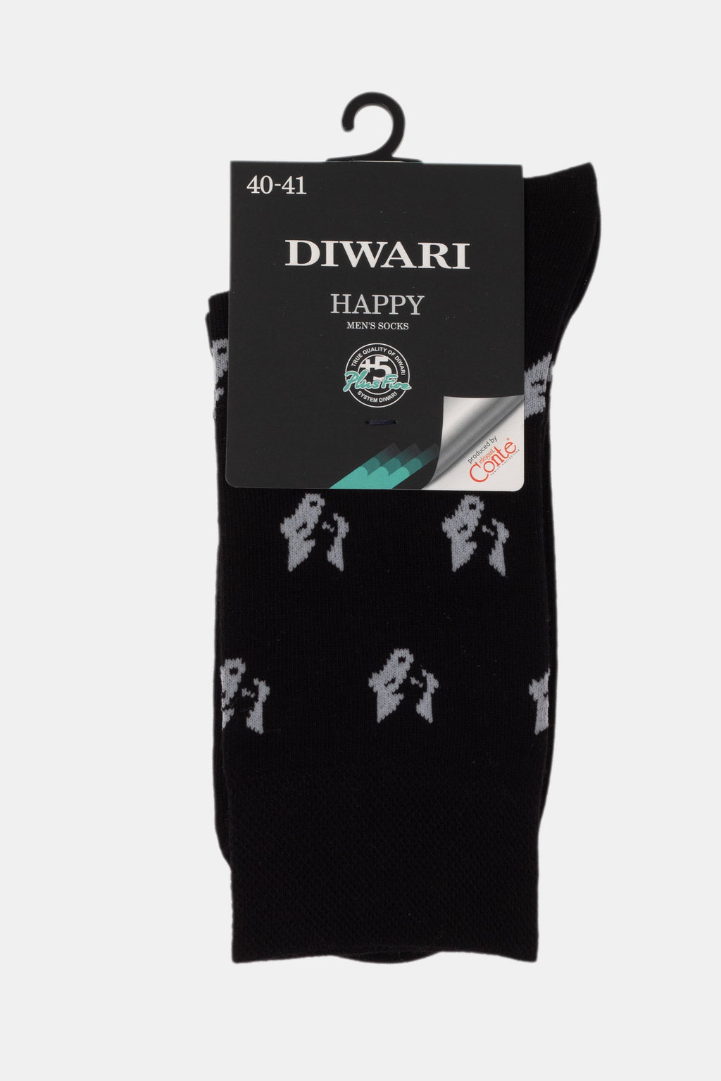 Conte Cotton Socks Diwari Happy | Black 164