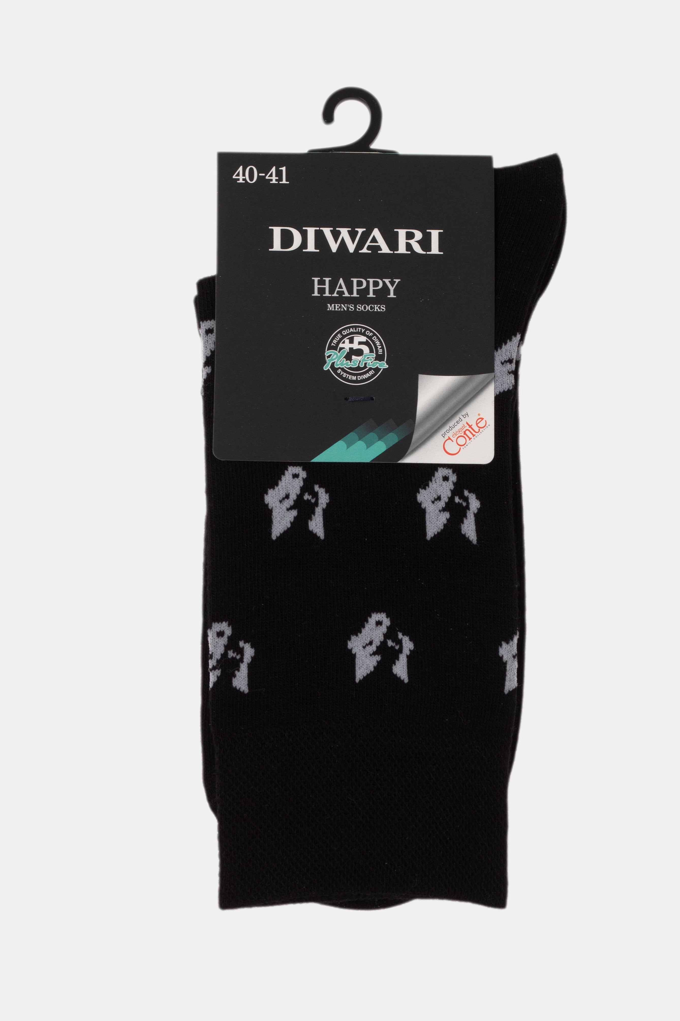 Conte Cotton Socks Diwari Happy | Black 164