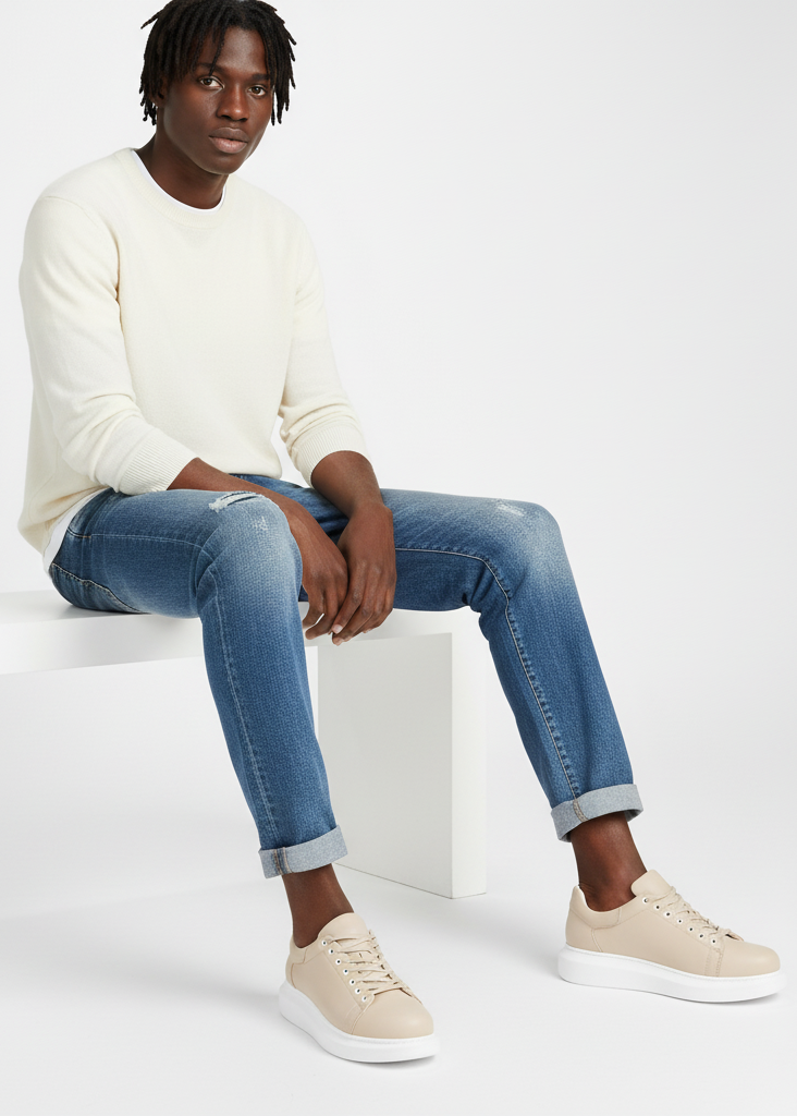 Men's Pluto Sneakers | Cream