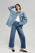 The Cityer Crop Wide Jeans | HJ009
