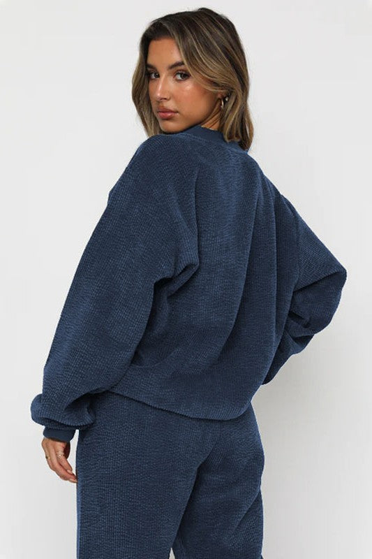 Two-Piece Corduroy Western Set