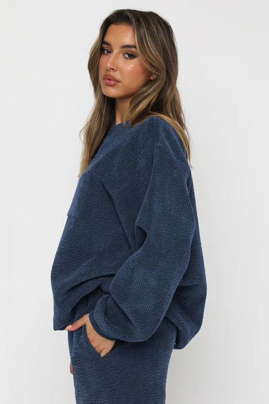 Two-Piece Corduroy Western Set