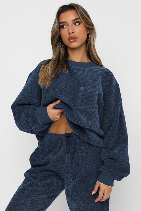 Two-Piece Corduroy Western Set