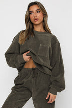 Two-Piece Corduroy Western Set