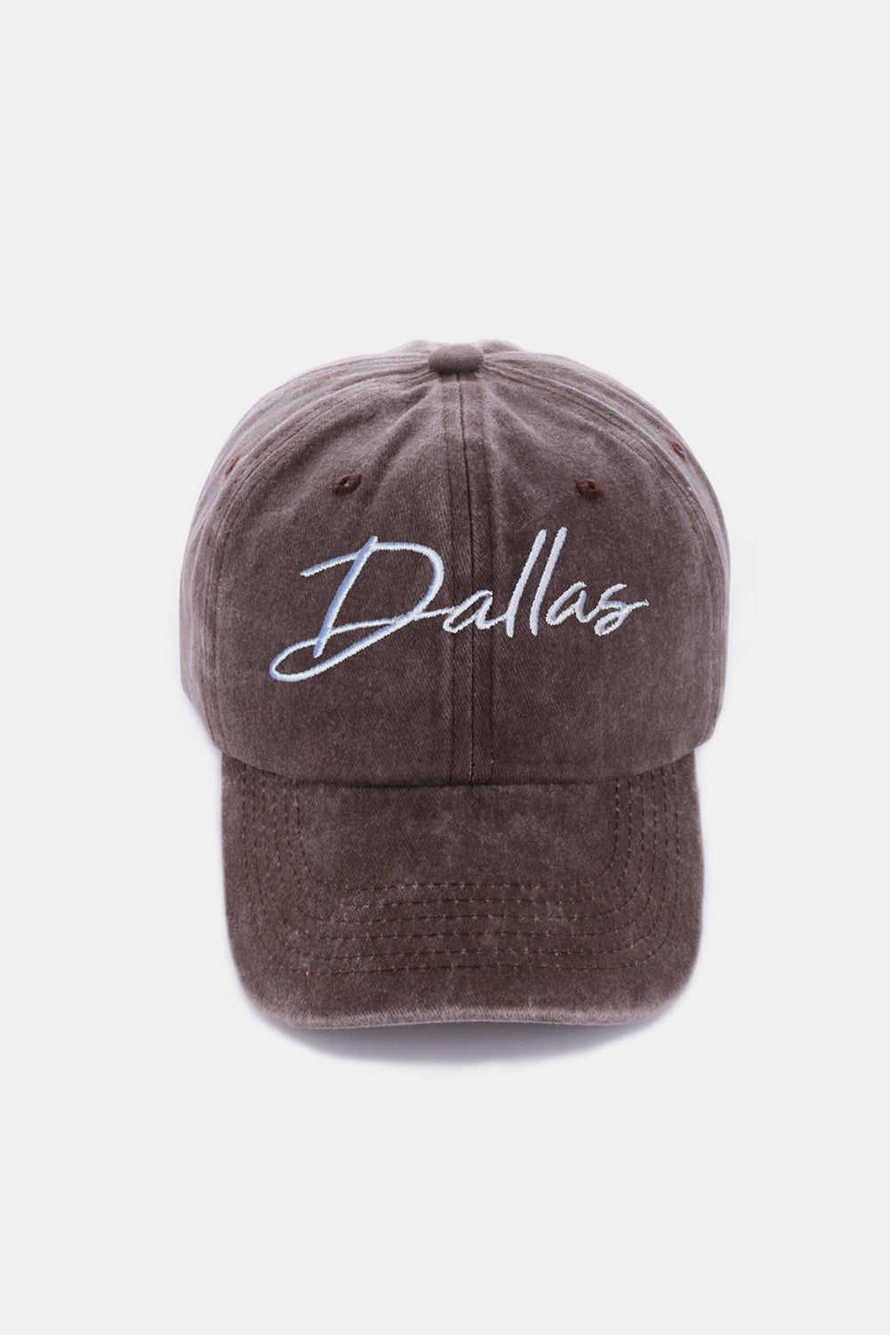 Dallas Embroidered Washed Baseball Cap