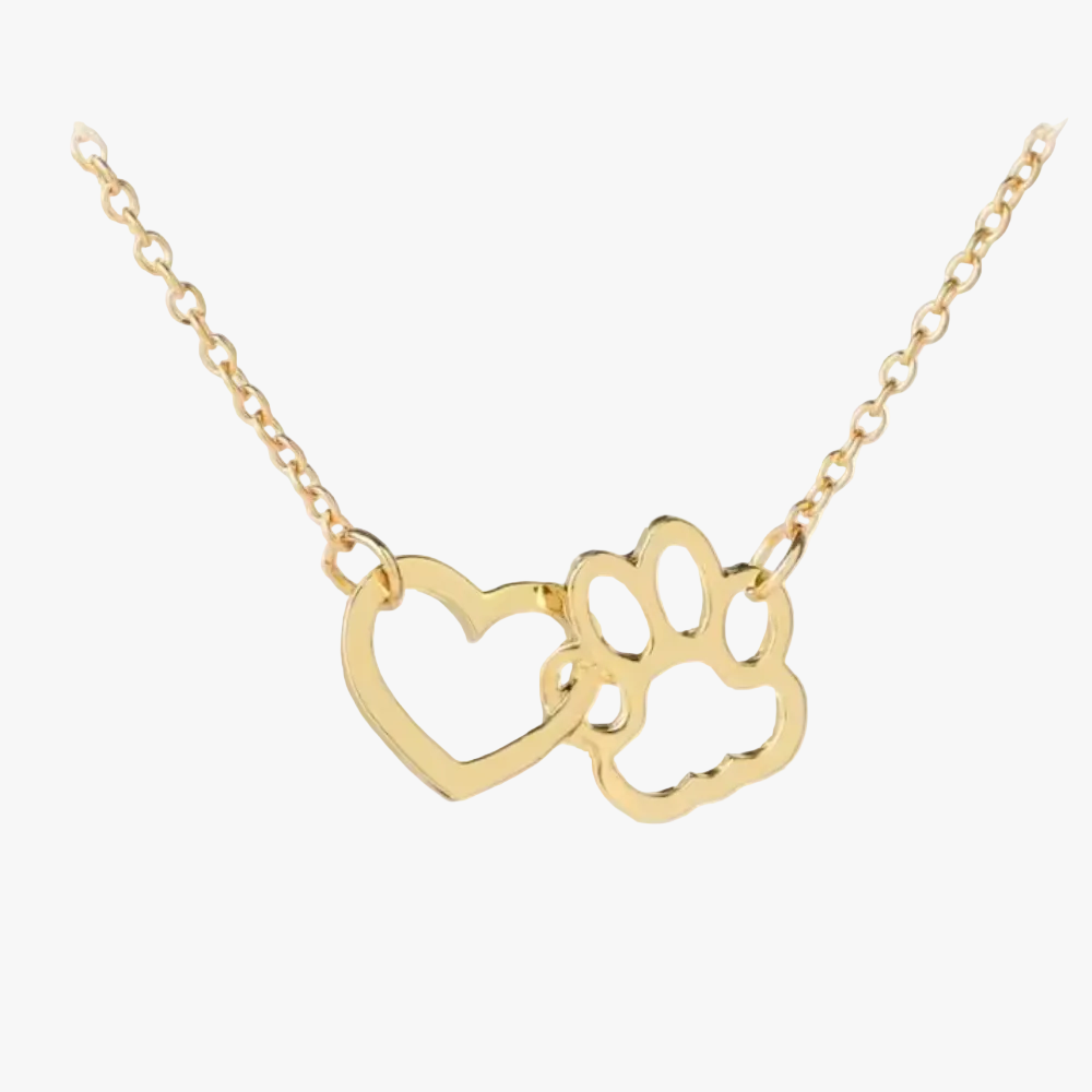 HeartPaws Heart and Paw Necklace