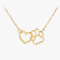 HeartPaws Heart and Paw Necklace