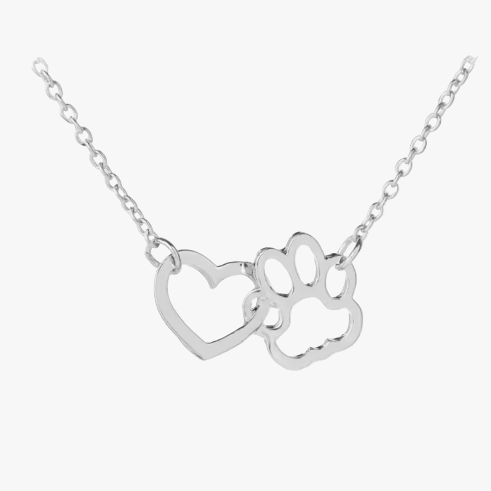 HeartPaws Heart and Paw Necklace