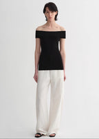 Mulberry Silk Blended One-Shoulder Strapless Summer Top