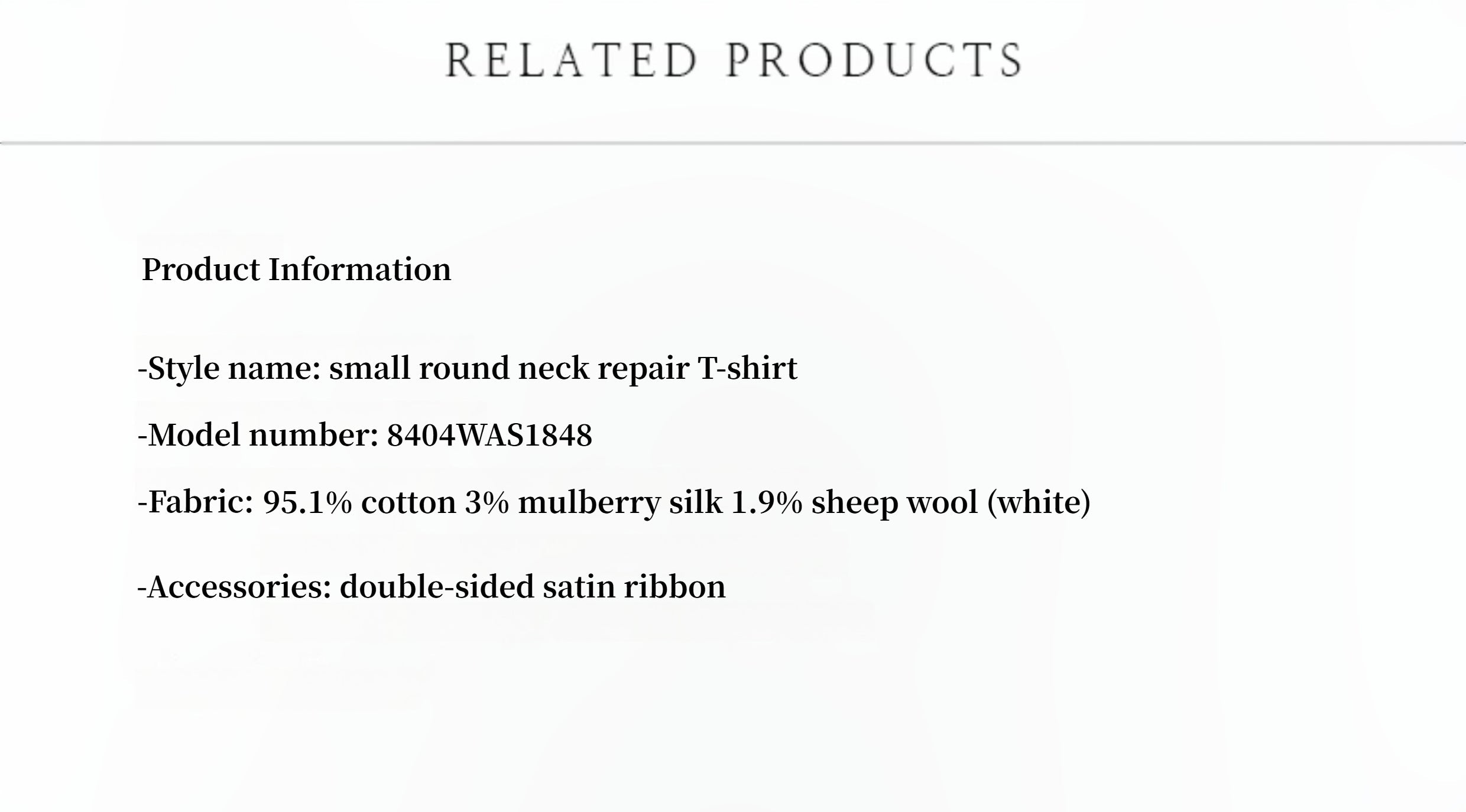 LINDIS Wool Mulberry Silk Classic Short Sleeve Round Neck T-Shirt