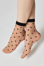 Conte Fantasy Socks Hearts Pattern