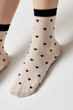 Conte Fantasy Socks Hearts Pattern