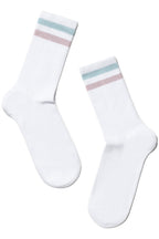 Conte Cotton Long Socks Active 157 | Lurex Stripes