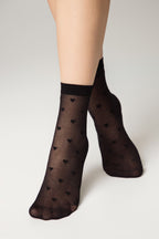 Conte Fantasy Socks Hearts Pattern