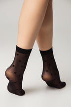 Conte Fantasy Socks Hearts Pattern