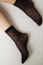 Conte Fantasy Socks Hearts Pattern