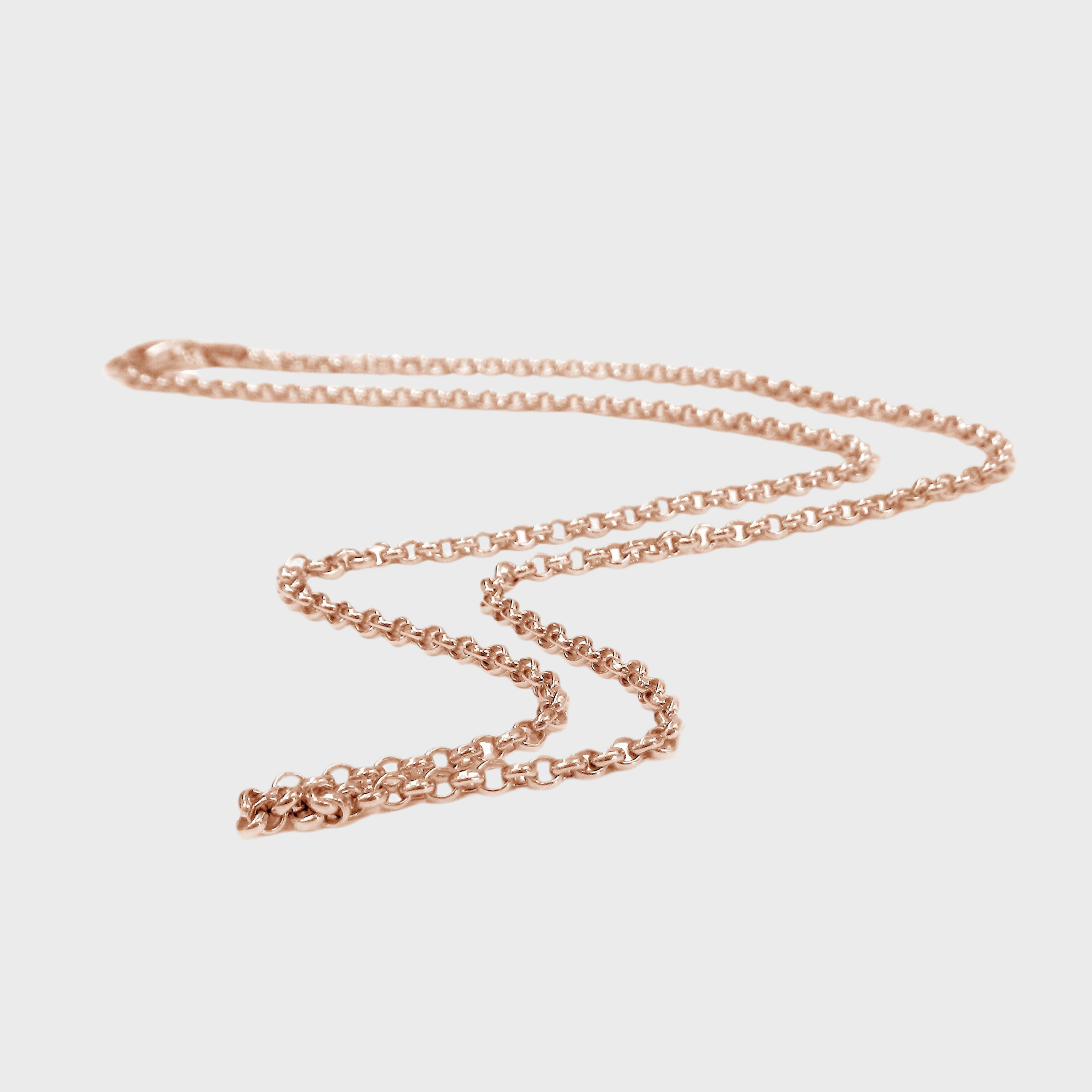 18K Rose-Gold Vermeil Thin Rolo Chain