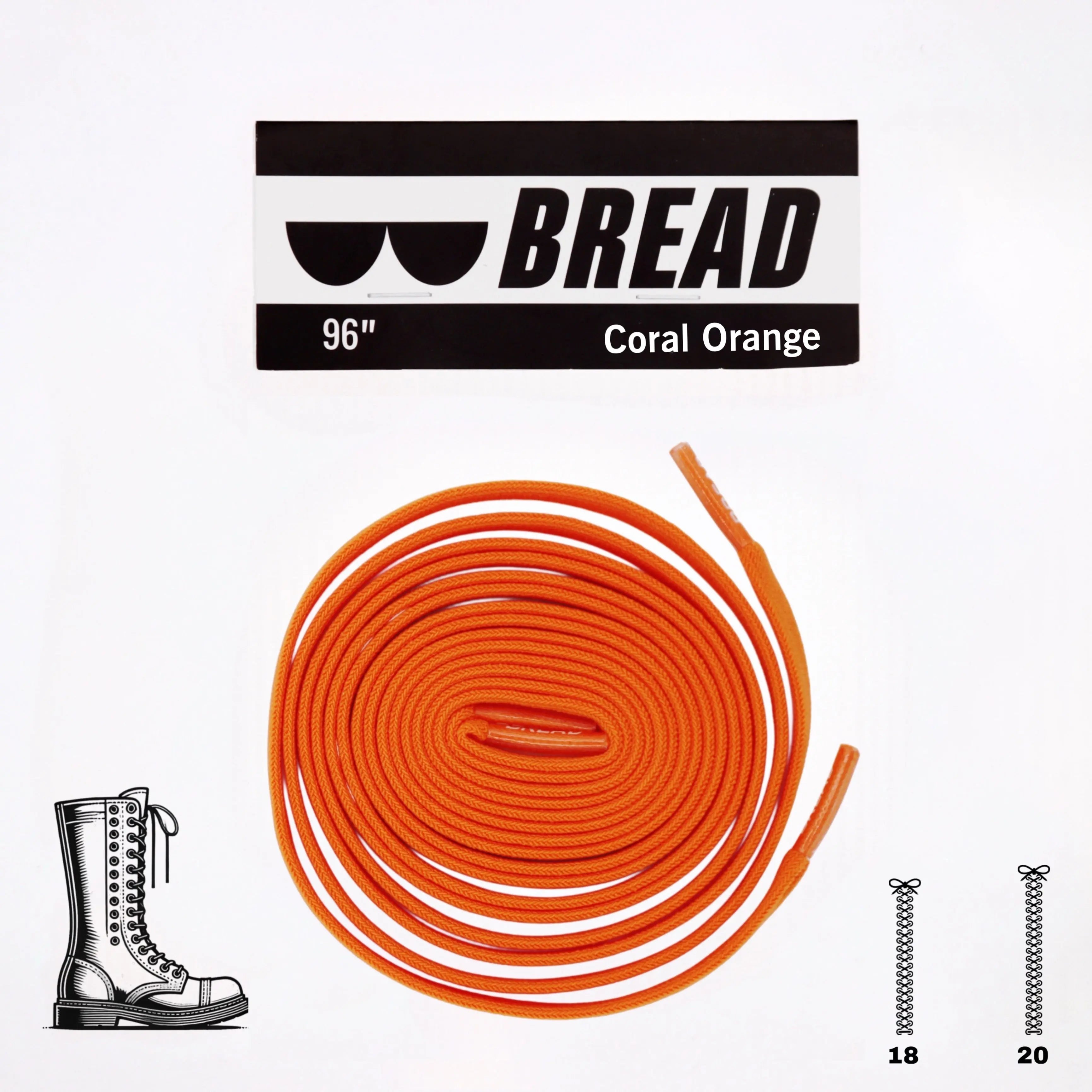 Coral Orange Shoelaces