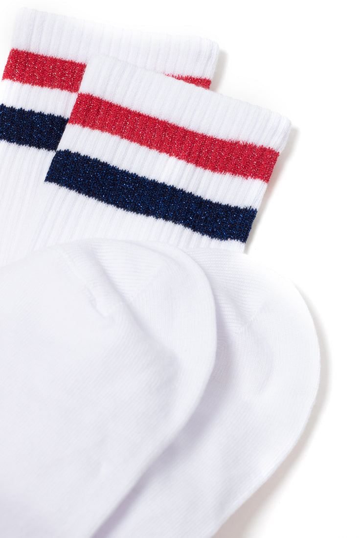 Conte Cotton Long Socks Active 157 | Lurex Stripes