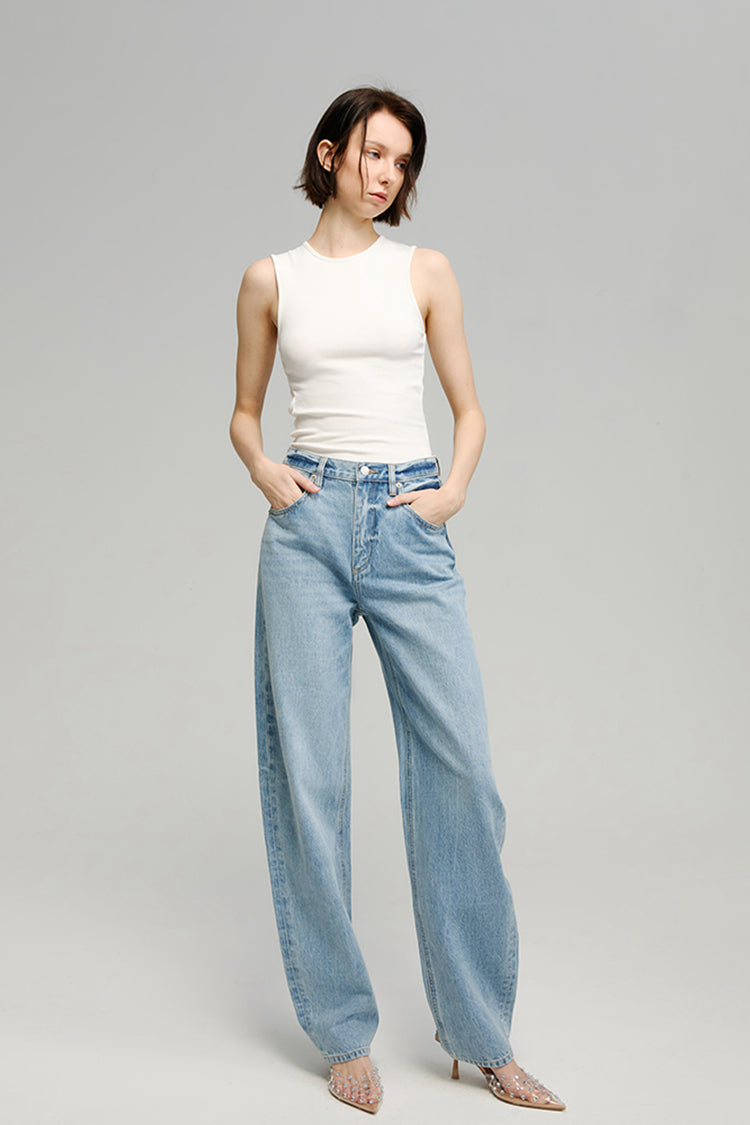 Moon Curve Jeans | HJ031