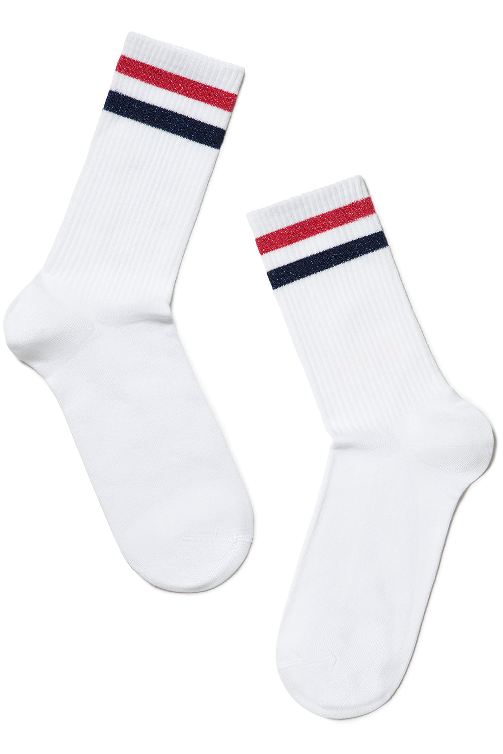 Conte Cotton Long Socks Active 157 | Lurex Stripes