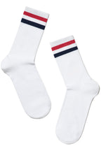 Conte Cotton Long Socks Active 157 | Lurex Stripes