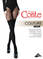 Fantasy Tights Conte Couture with Imitation Overknees