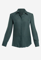 Vera Silk Shirt | Verde Smeraldo