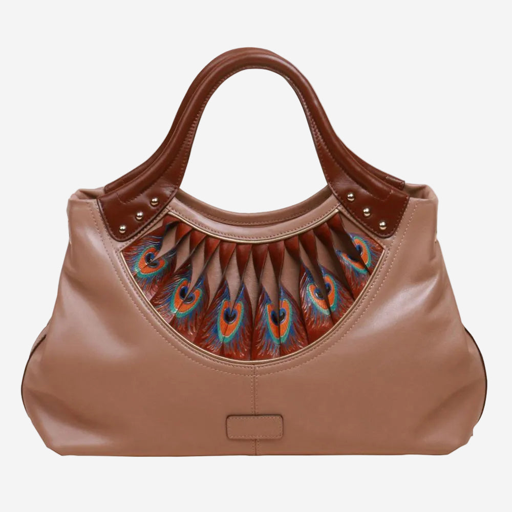 Bellorita Feather Brown Tote