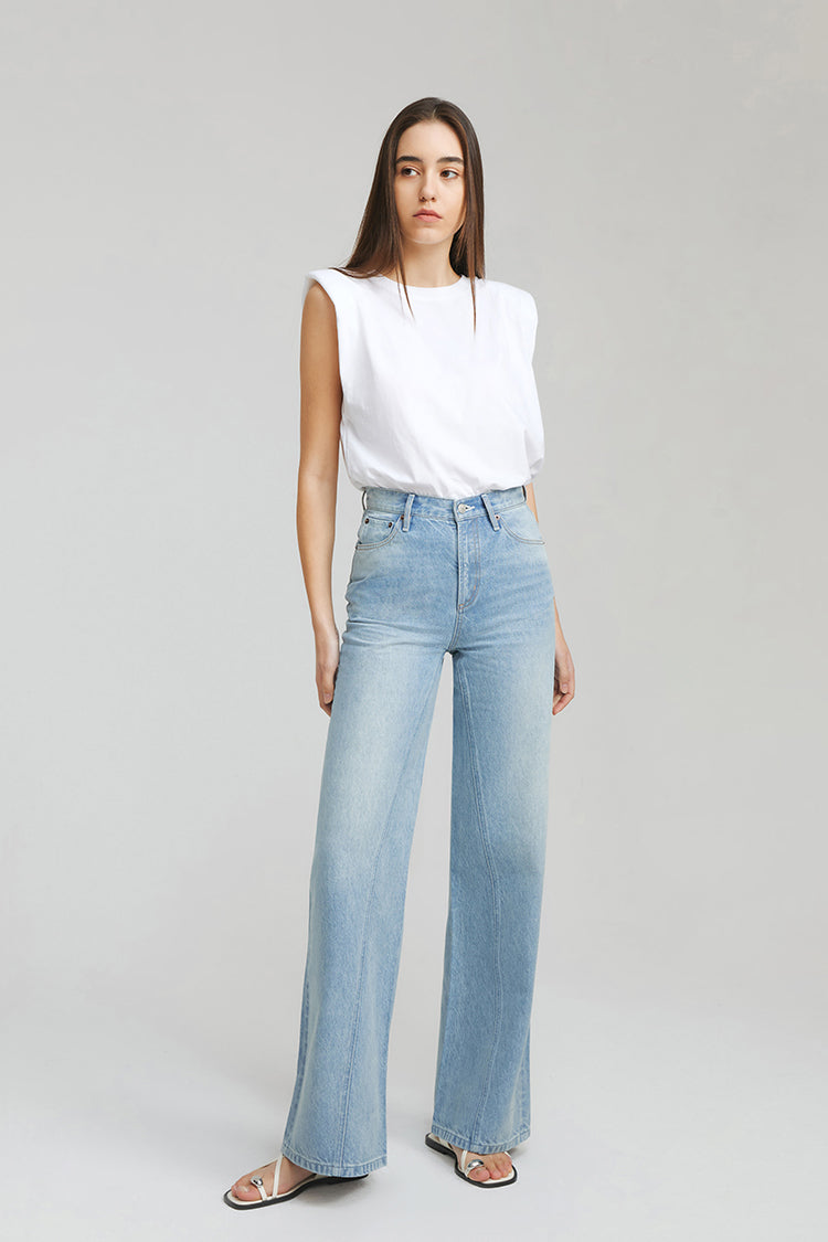 Angeles High Rise Baggy Jeans | HJ103