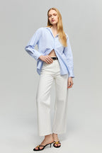 The Cityer Crop Wide Jeans | HJ009