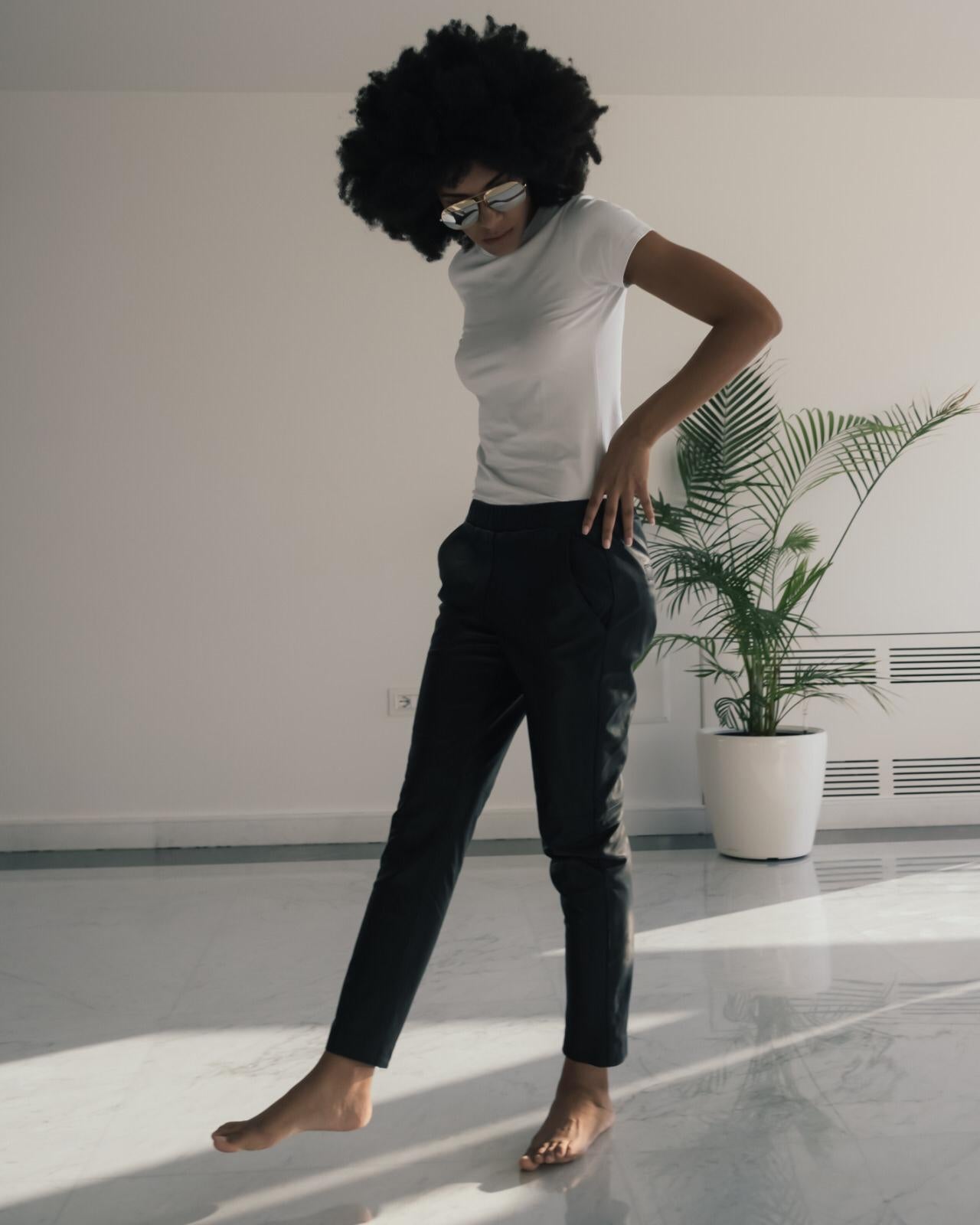 SANDRA Milano Leather Trousers