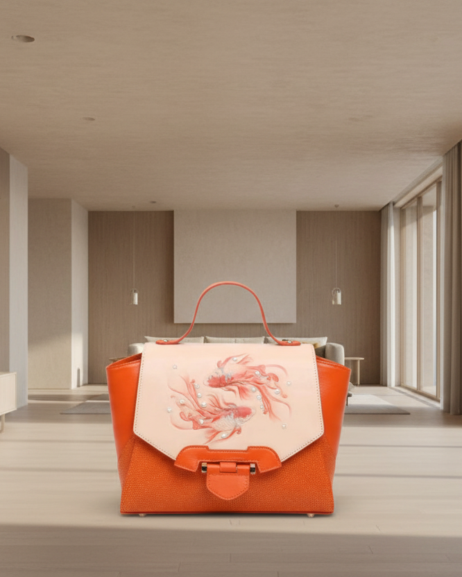 Bellorita Koi Small Orange Satchel