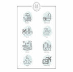 Mediterranean Pure Cotton Beach Towel | 38x70"