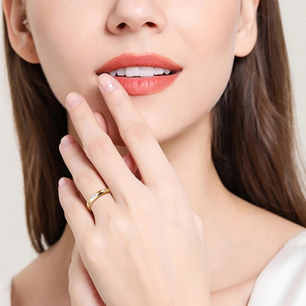 Moissanite Wedding Ring