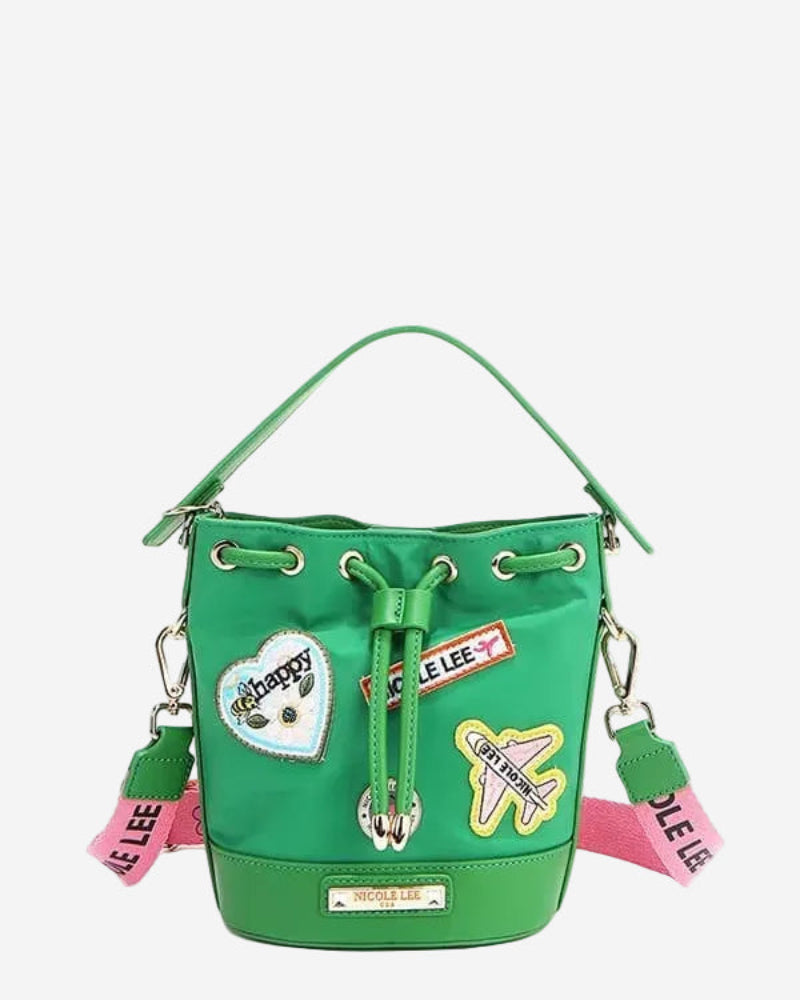 Nicole Lee USA Color Patch Bucket Bag