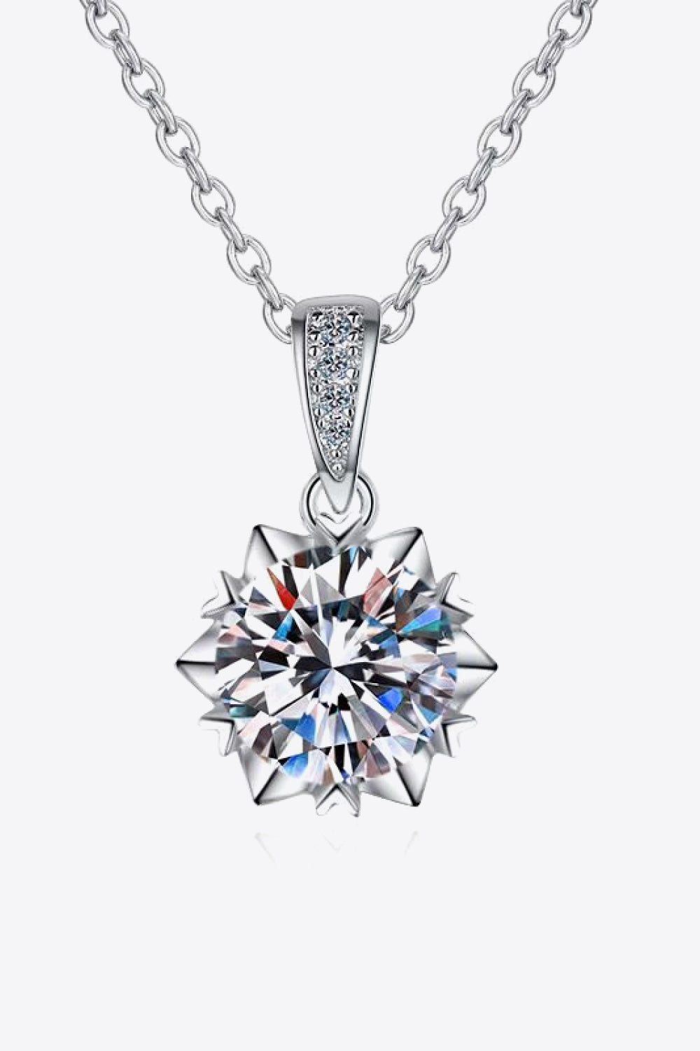 Looking At You 2 Ct Moissanite Pendant Necklace