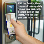 Secure Badge Holder Duolite ® Vertical 2 ID Card Holder Retractable Reel and Lanyard Bundle