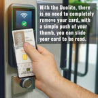 Secure Badge Holder Duolite ® Vertical 2 ID Card Holder Retractable Reel and Lanyard Bundle