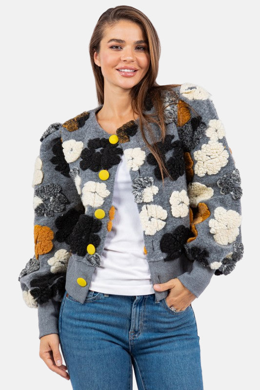 Women Outerwear Front Button Jacket
