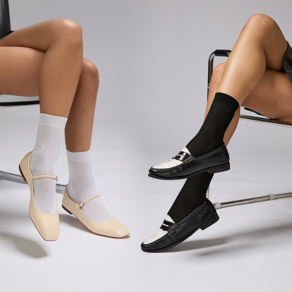 Italian Silky Rib Socks | 2-Pack