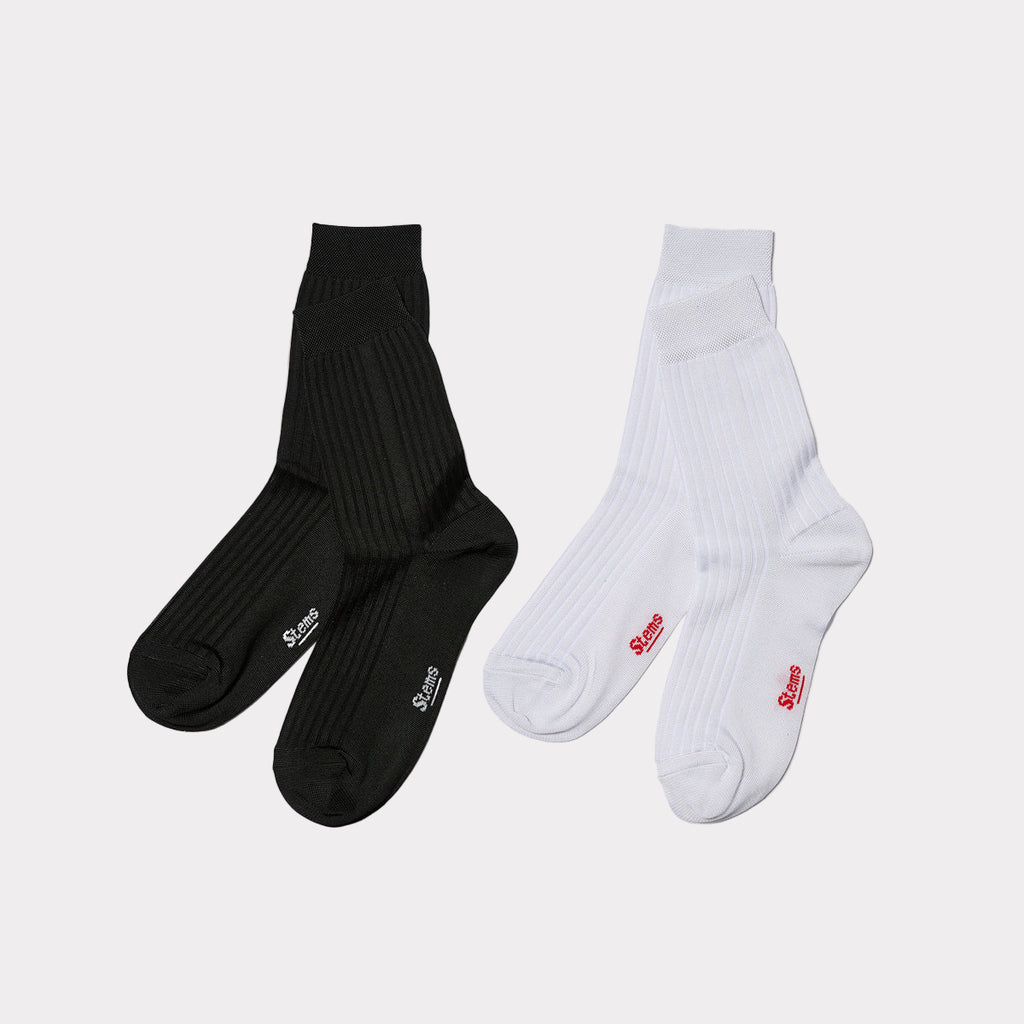 Italian Silky Rib Socks | 2-Pack