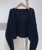 V-Neck Crop Sweater