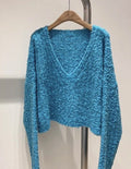 V-Neck Crop Sweater