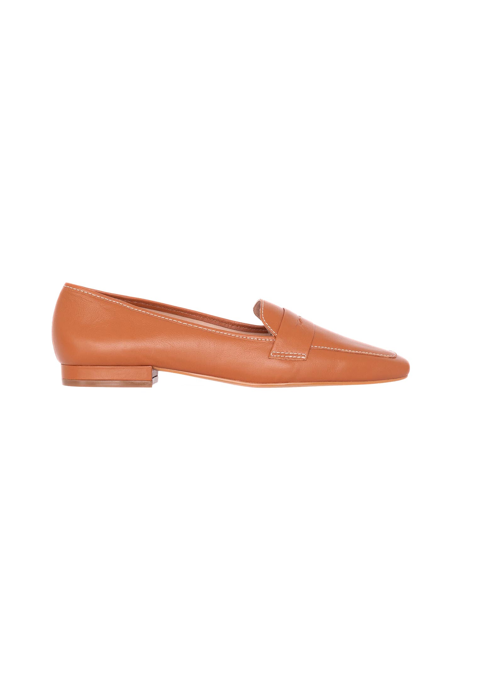 Mangará Leather Flats Cipó | Square-Toe Loafers