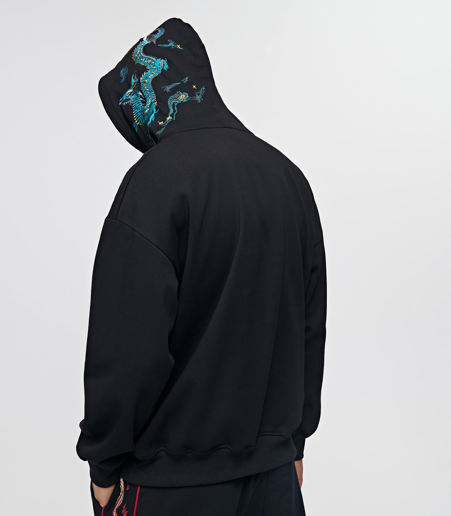 Blue Dragon Embroidery Hoodie | KH9000